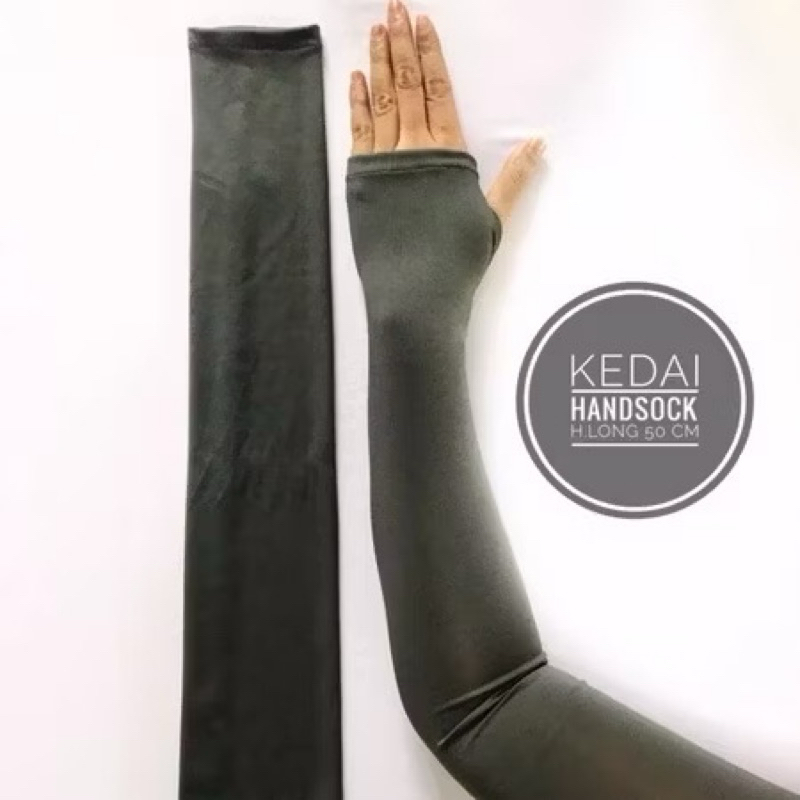 AK MANSET TANGAN JEMPOL PANJANG 50 cm/ Manset tangan tebal / Manset Pria Wanita / HANDSOCK POLOS SAT