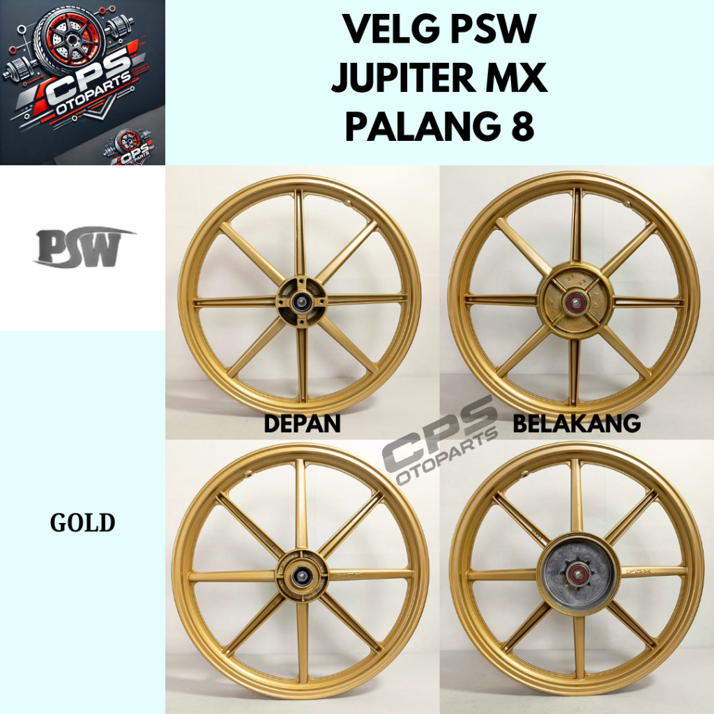 Velg PSW Jupiter MX / Jupiter Z Palang 8 Palang 10 Ukuran 140-160 Ring 17