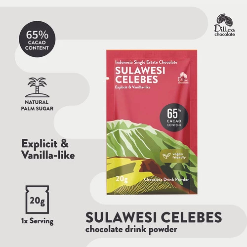 

Dillco Single-Estate Chocolate SULAWESI CELEBES Classic Series Sachet
