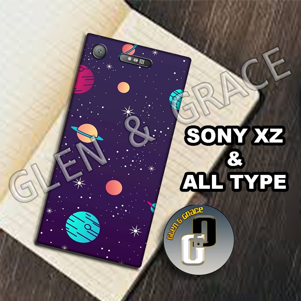 G29 - Case SONY XPERIA XZ / XZ1 / XZ2 / XZ3 - Bahan karet lentur - Motif PLANET - Softcase SONY XPER