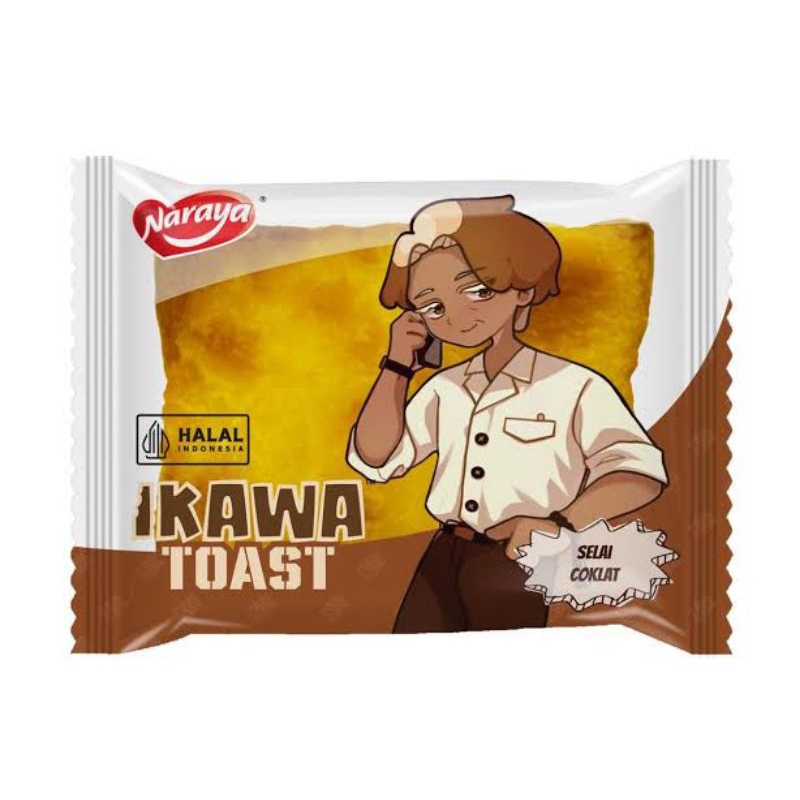 

Roti IKAWA TOAST NARAYA rasa COKLAT