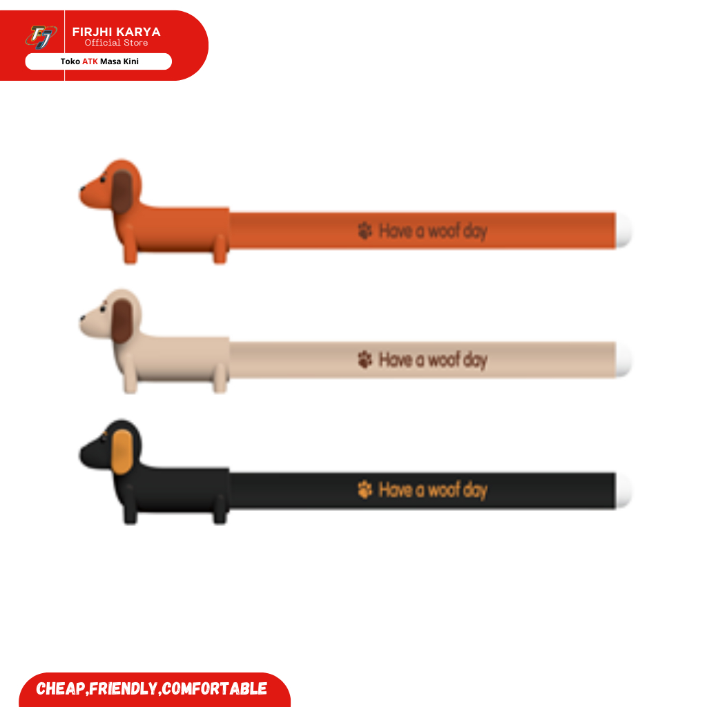 

M&G Erasable gel pen 0.7 black soft animals