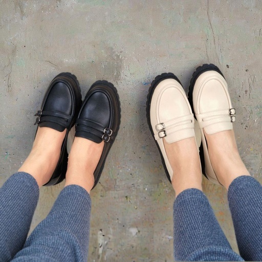Loafers BIG SIZE 40-45 Sepatu Docmart Wanita Kasual Formal Slipon Jumbo