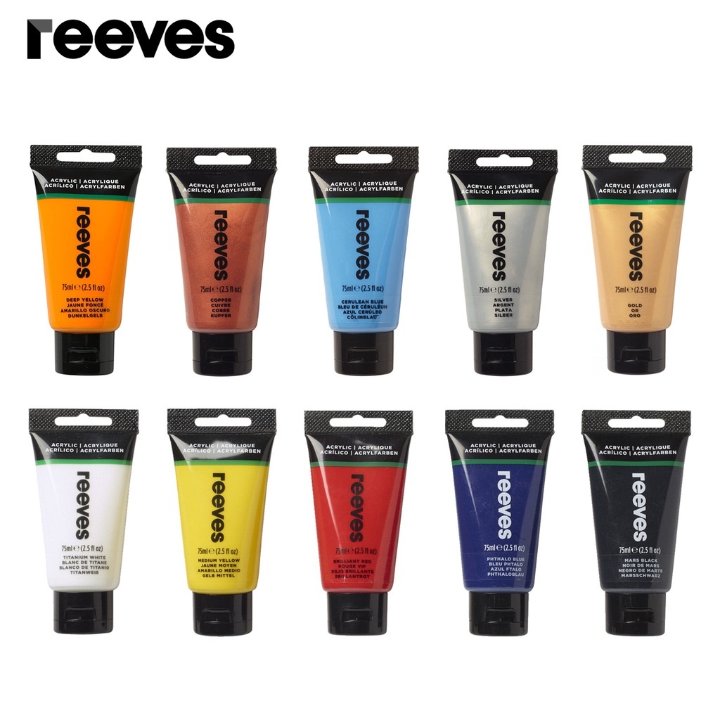 

Cat Akrilik Reeves 75ml - Reeves Acrylic - Cat Reeves Cat Lukis Akrilik