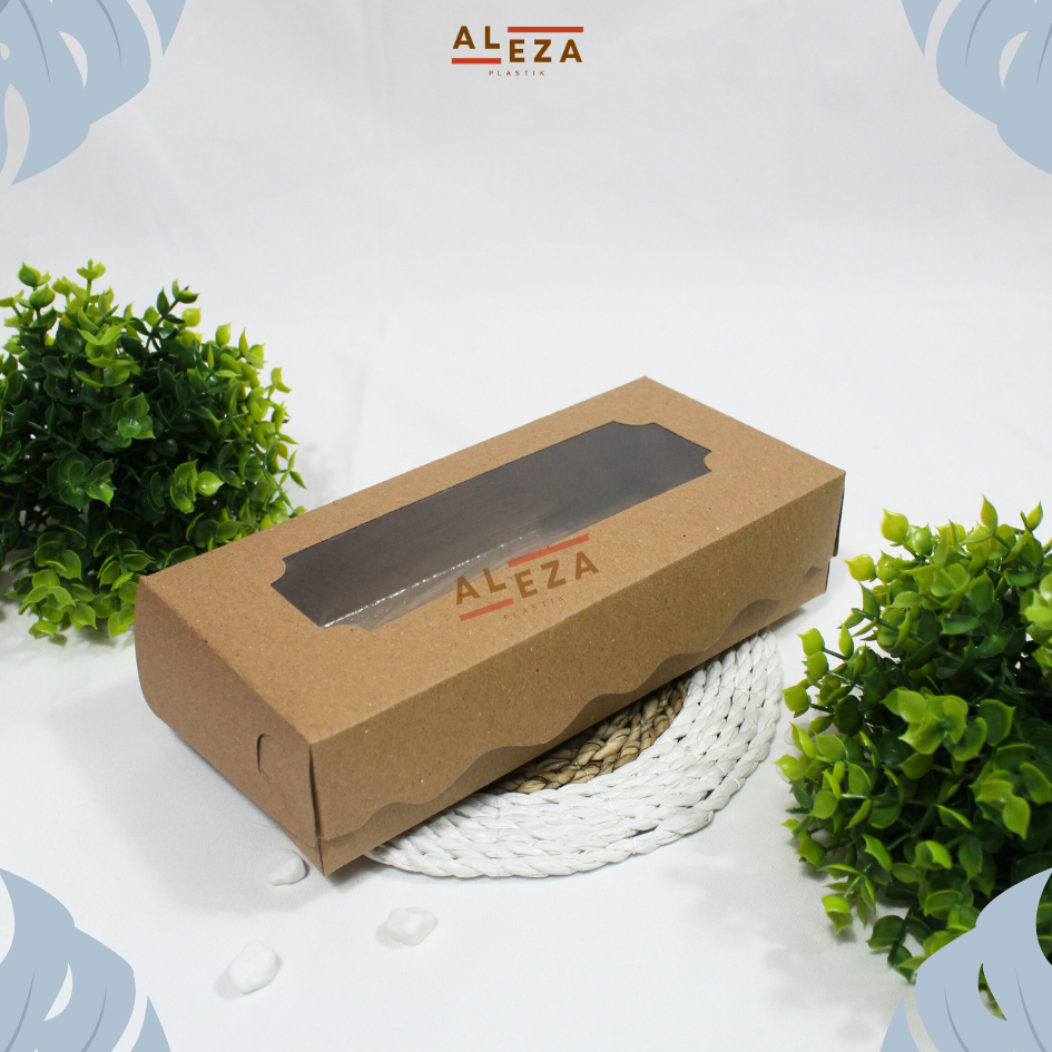 

iDk90 Box Brownies 21x10x5/Dus Brownies/Dus Bolen/Kotak Brownies 21x10x5 Isi 25 Pcs