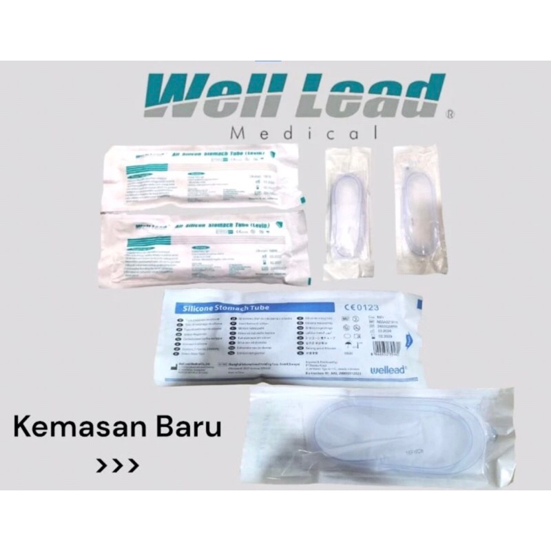 NGT SILICONE WELL LEAD / SELANG MAKAN NGT SILICONE STOMACH TUBE NO. 16 / WELL LEAD SILICONE