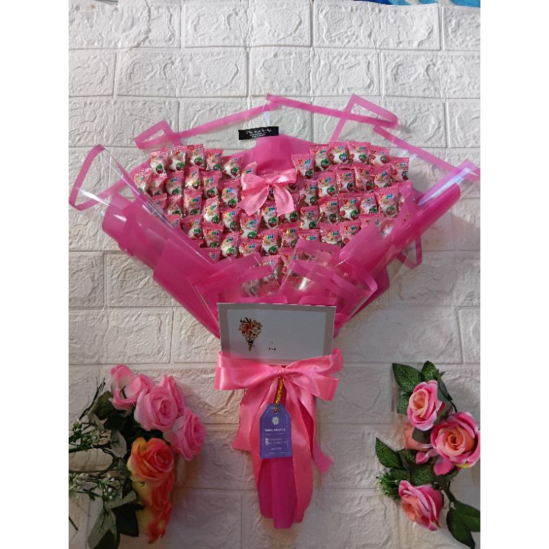 

Buket Yupi Murah Pink