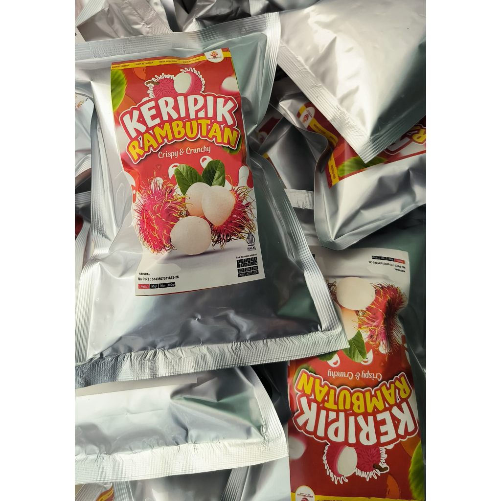 

[Open Reseller] Keripik Buah Asli varian Rambutan realfood viral kemasan 75 gram kualitas premium