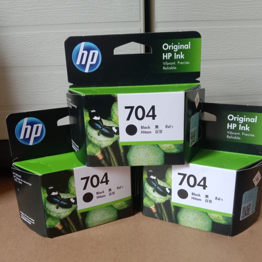 

tinta cartridge HP 704 black original - Hitam