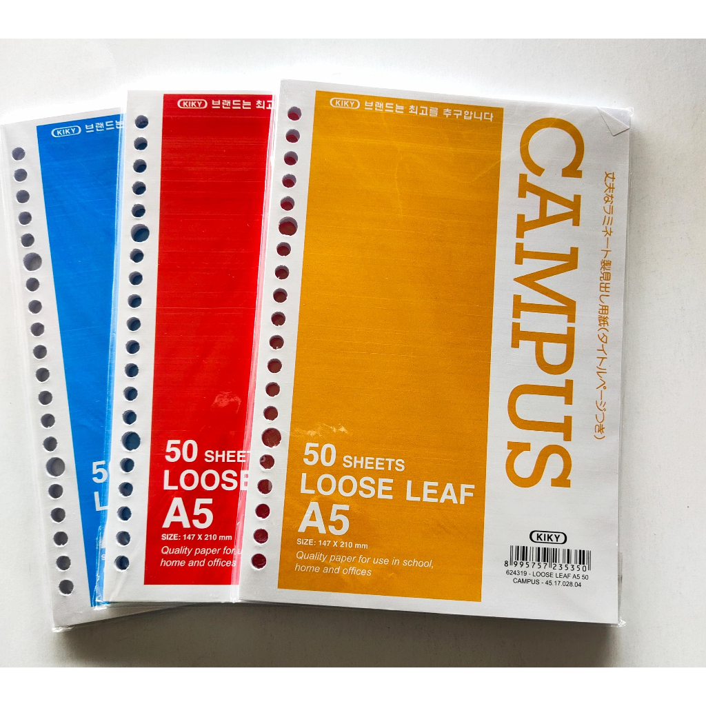 

KERTAS ISI BINDER KIKY LOOSE LEAF A5 ISI 100