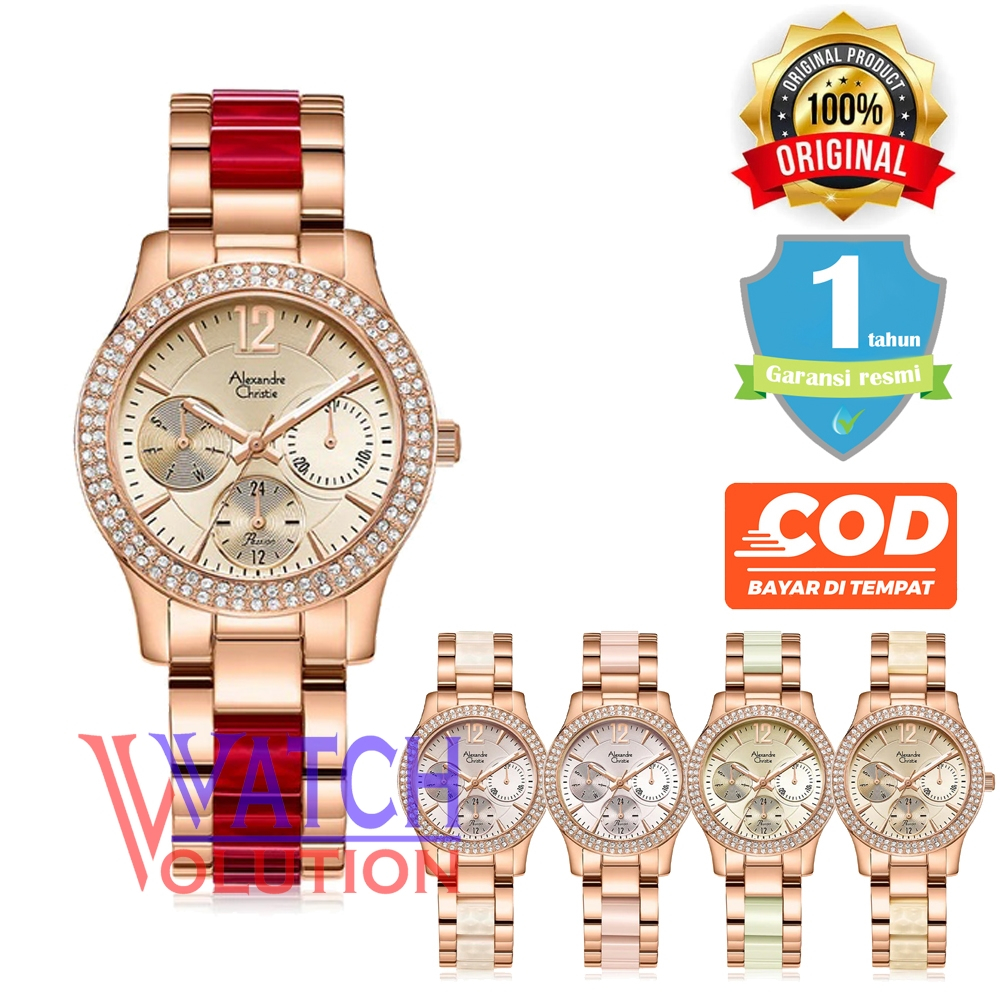 Jam Tangan Wanita Alexandre Christie AC 2463 BF Original