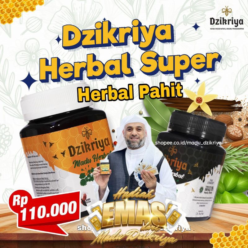 

ORI Madu Dzikriya Herbal Pahit dan Herbal Super Manis/Madu Dzikriya Original Asli COD
