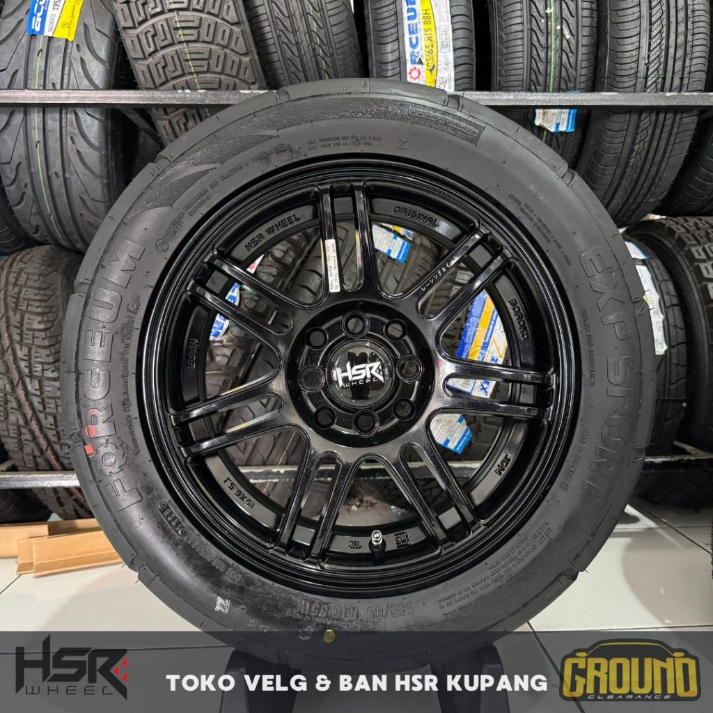 PAKET VELG DAN BAN MOBIL R15 BRIO, AGYA, JAZZ, CALYA, AVANZA VELG R15 HSR BOON
