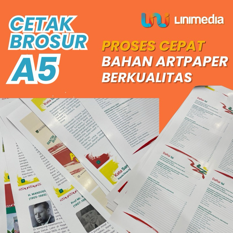 

Cetak Brosur A5 Kertas Artpaper Full Color 120 Gram