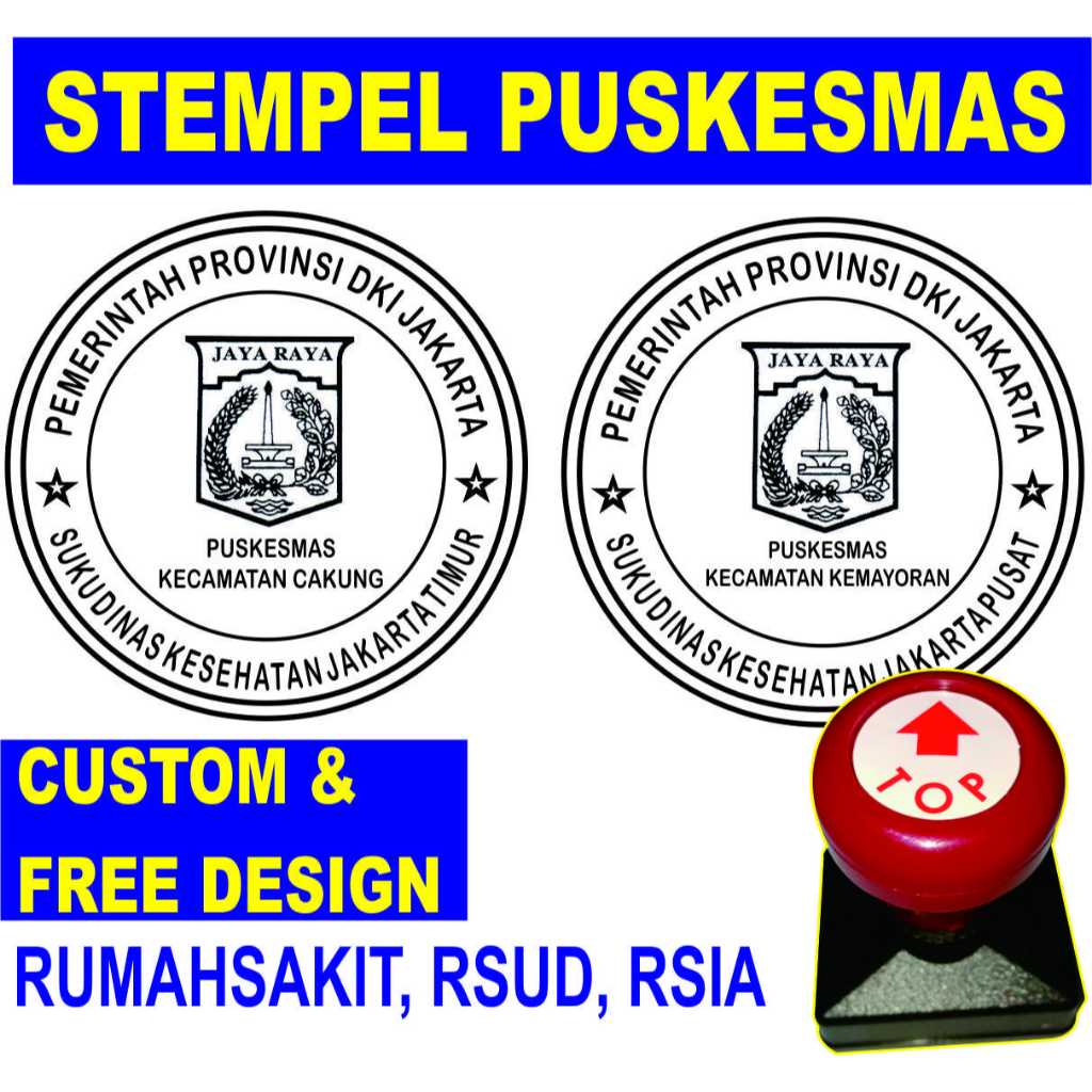 

Stempel Puskesmas stempel RS