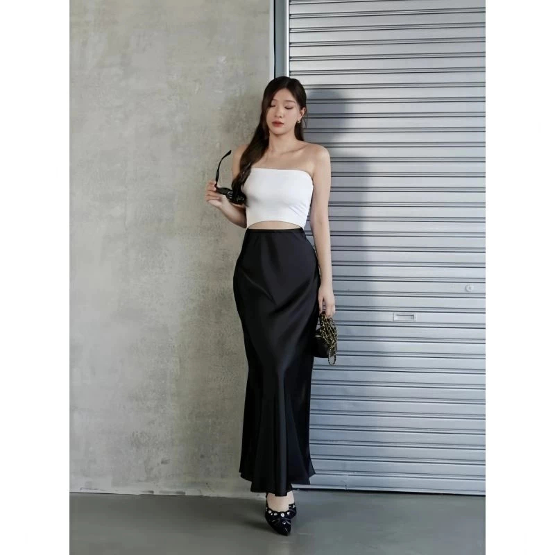 best sale rok satin silk premium / premium satin silk skirt / rok wanita / korean skirt