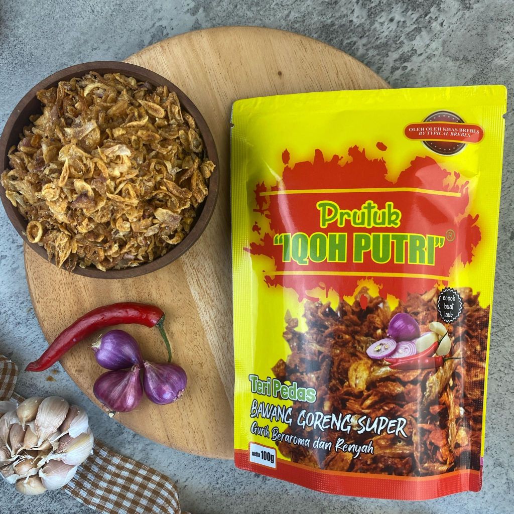 

Bawang Goreng Teri Pedas IQOH PUTRI 100gr – Renyah Gurih Pedas, Camilan & Lauk Serbaguna Keluarga