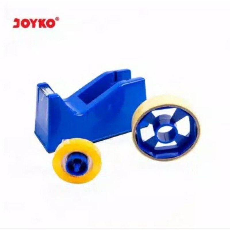 

TAPE DISPENSER JOYKO TD 103 TEMPAT PEMOTONG PITA, LEM LAKBAN ISOLASI BESAR KECIL TAJAM DUAL CORE
