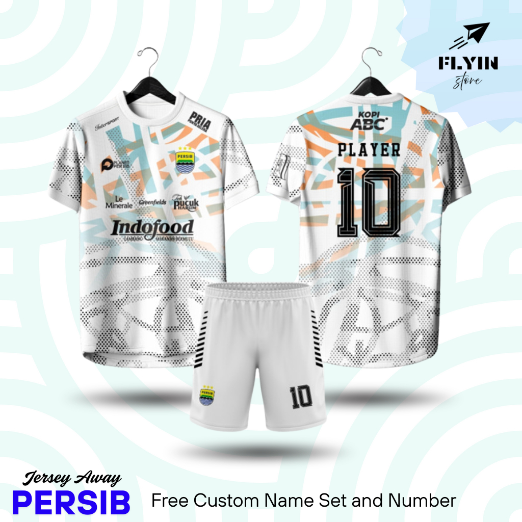 Jersey PERSIB BANDUNG TERBARU PUTIH AWAY 2024-2025 / Jersey Persib 2024/2025