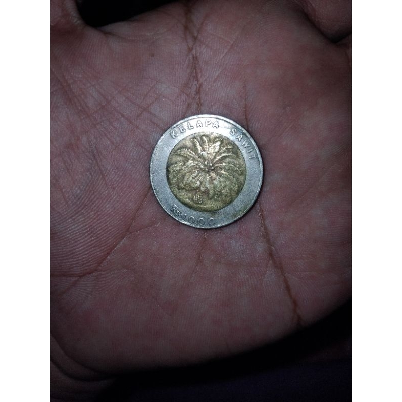 uang koin Rp1000 Kelapa sawit tahun 2000 Bank Indonesia