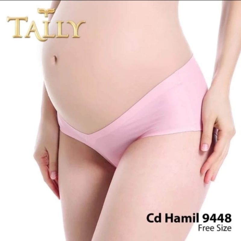 TALLY Cd Hamil Seamless Hipster 9448 CD Hamil bahan Nilon di bawah Perut Hamil