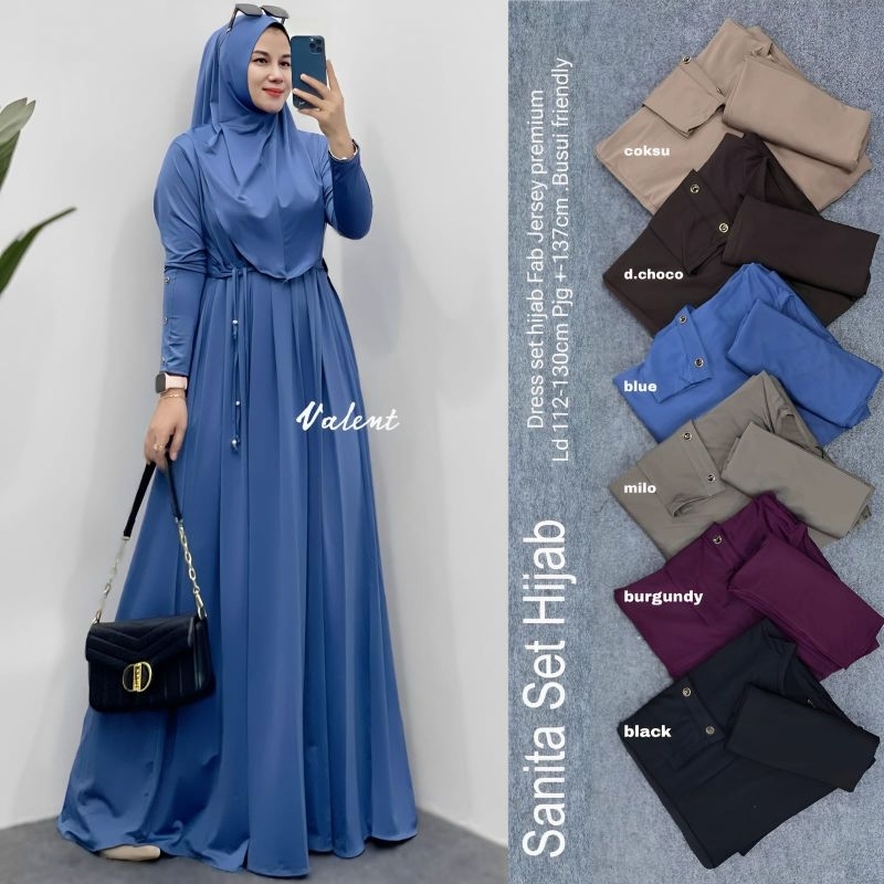 SANITA SET HIJAB BY.VALENT HIJAB