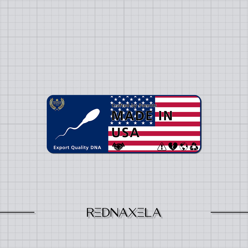 

Stiker Vinyl Stiker Human Label Made in USA Waterproof Sticker