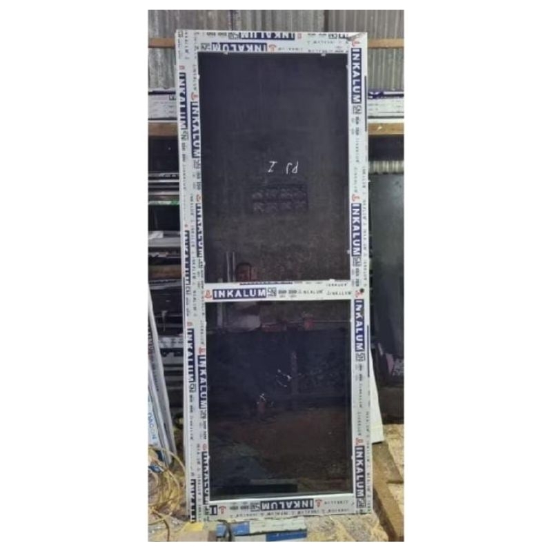 kusen pintu kaca alumunium modern