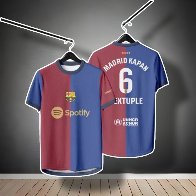 JERSEY B4RC4 VIRAL MADRID KAPAN SEXTUPLE FULL PRINTING