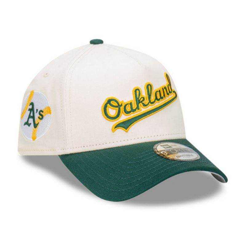 Topi New Era Cap Oakland Athletics Wordmark Type A Frame 9Forty Adjustable Original