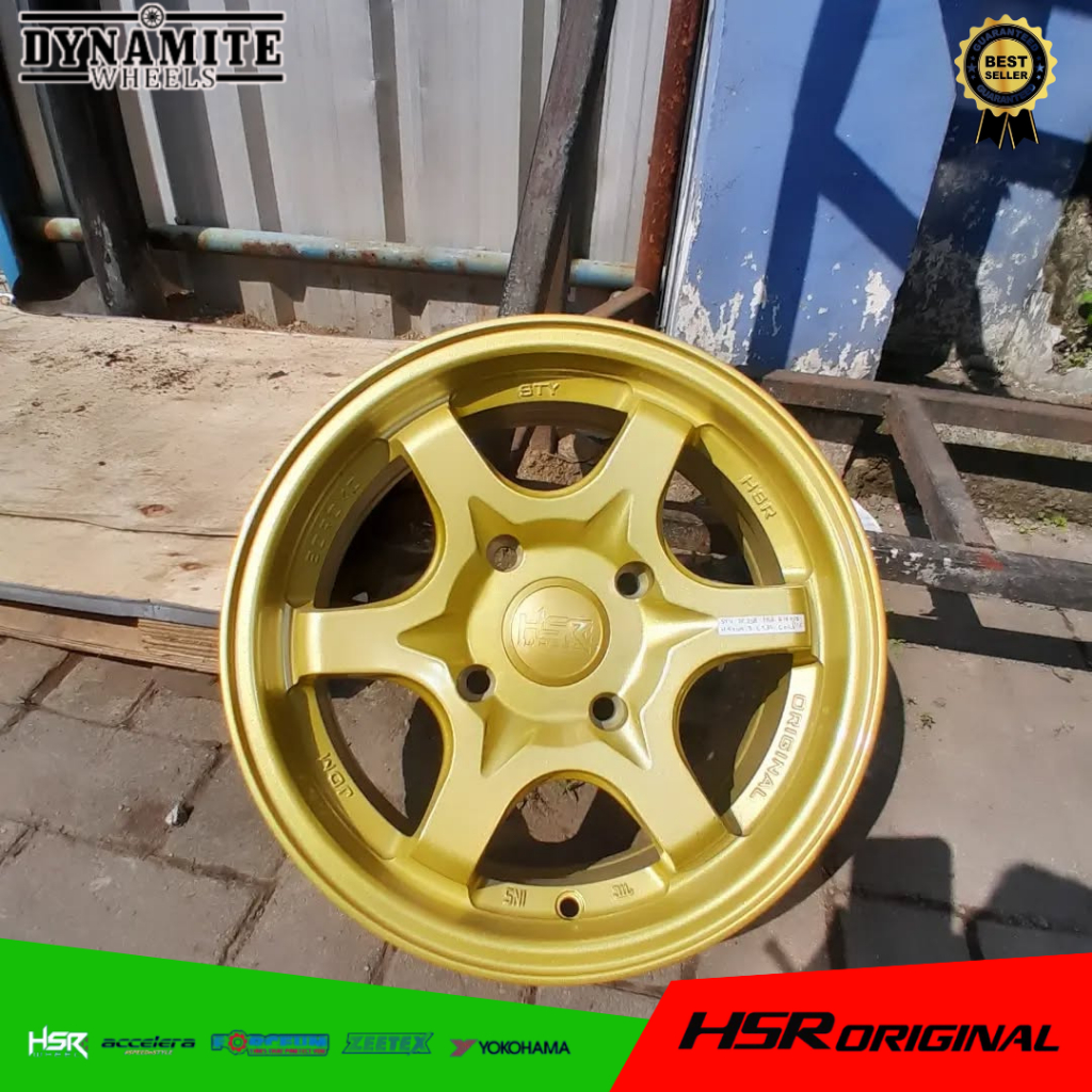 VELG MOBIL AVANZA RING 14 VELG HSR STY R14 LEBAR 5,5 XENIA KIJANG CARRY WARNA GOLD
