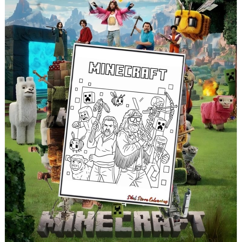 

KERTAS GAMBAR MEWARNAI MINECRAFT COLLECTION ISI 10 LEMBAR GAMBAR BERBEDA / KERTAS GAMBAR TEBAL / PAUD / SD / TK