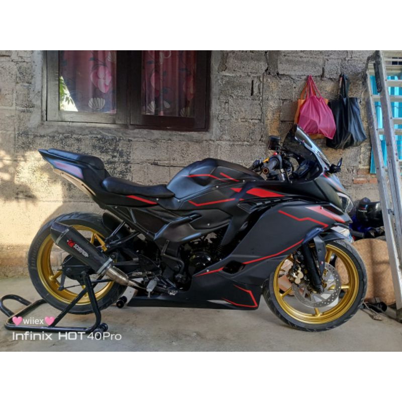 body fullset model zx25r pnp ke yamaha byson