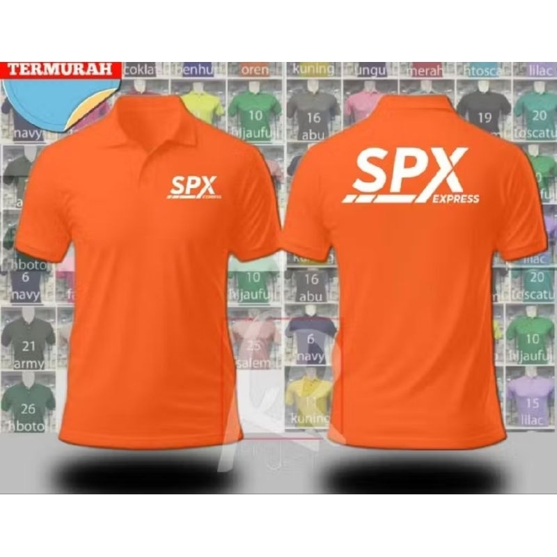 baju polo spx express seragam pria
