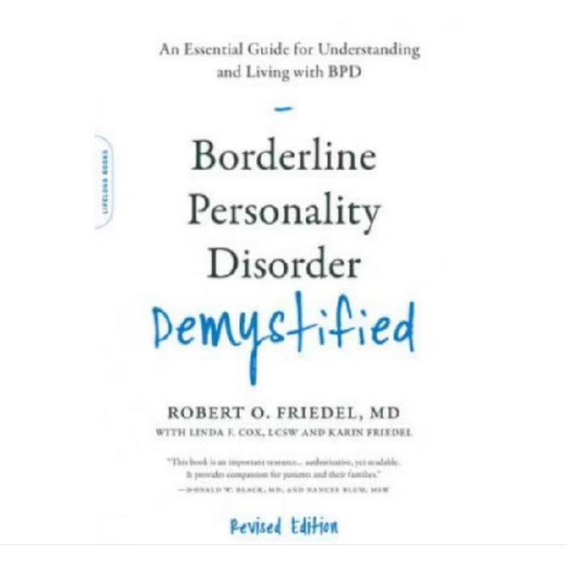 

BUKU BORDERLINE PERSONALITY DISORDER DEMYSTIFIED