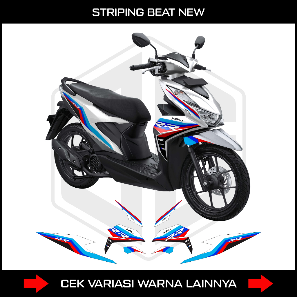 STRIPING NEW HONDA BEAT ESP / DECAL STIKER BEAT NEW LIVERY KRT BMW