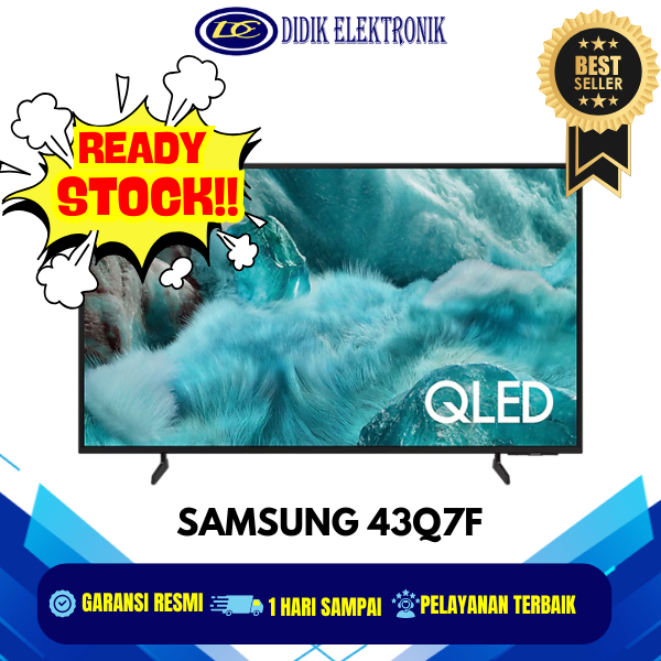 SAMSUNG 43Q7F QLED Smart TV 43 Inch UHD 4K Vision AI 43Q7F Q7F New Product 2025 ( Bukan Tipe 43DU800