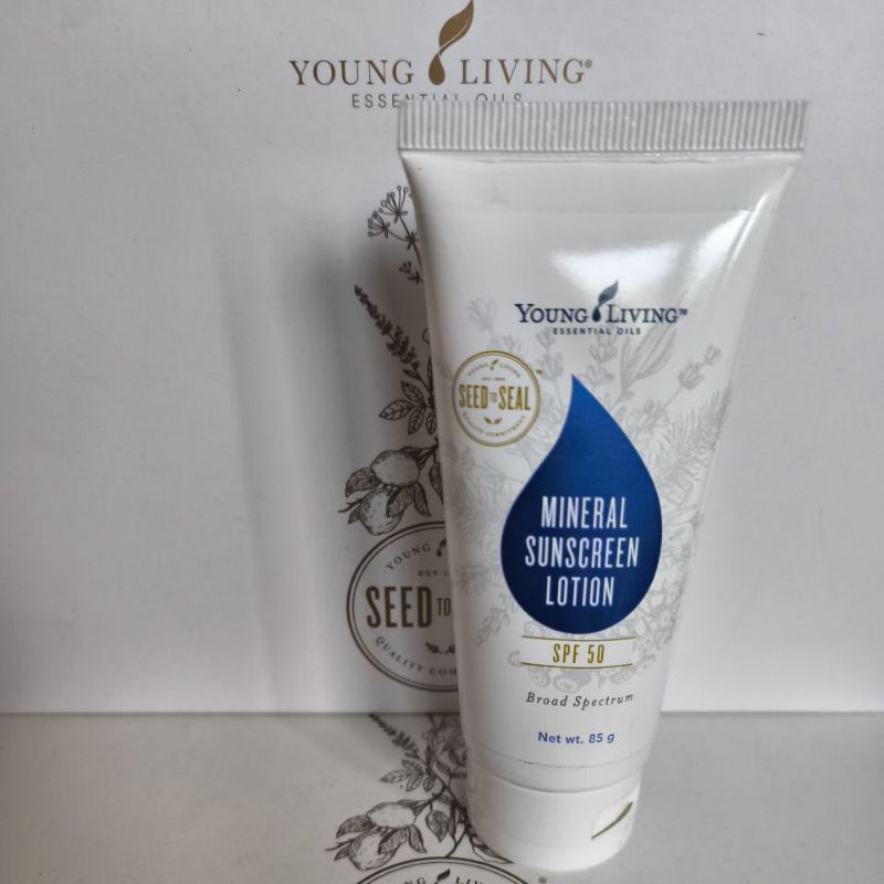 YL mineral sunscreen lotion spf 50 young living, yleo original,spf 50 organik, sunscreen organik, lo