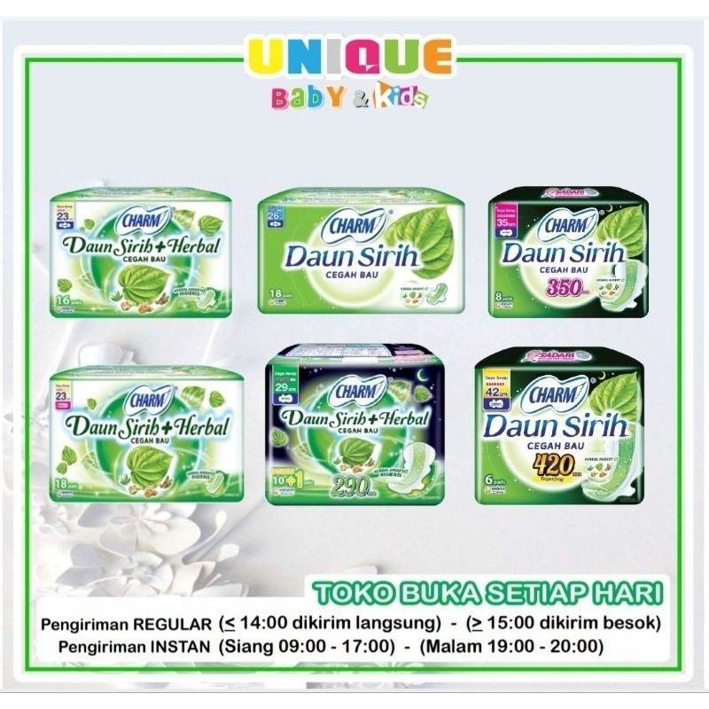 Pembalut Wanita Charm (Daun Sirih)