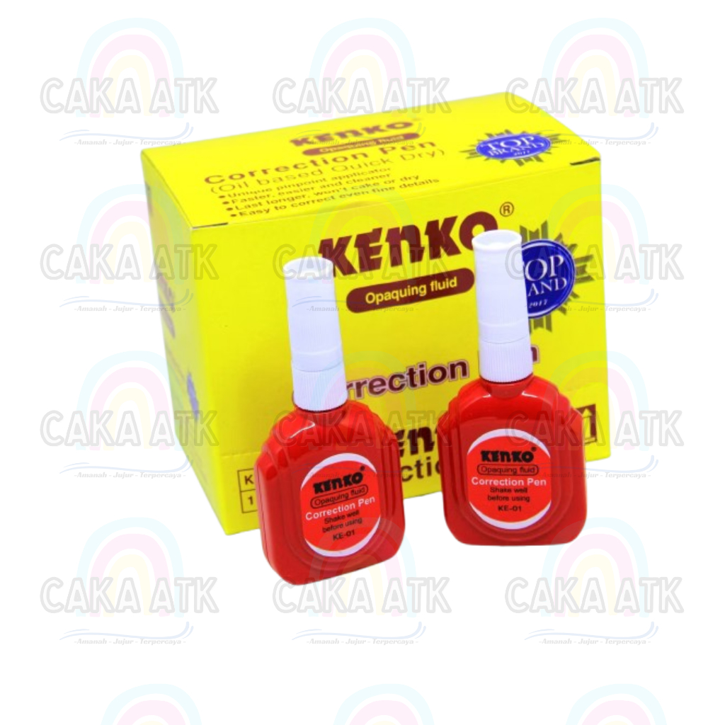 

[ Ecer ] Tipe X Original KENKO KE-01 / Stipo Penghapus Cair / Correction Pen Fluid / Tipe Ex Cair
