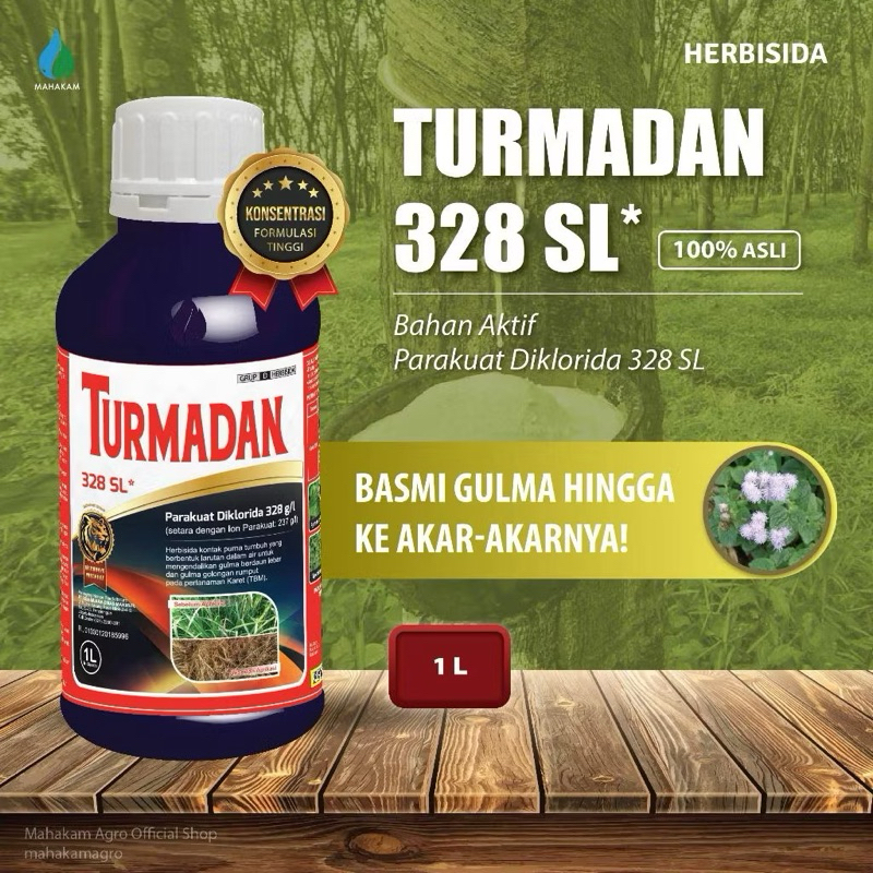 Turmadan 328sl racun rumput 1liter Herbisida pestisida