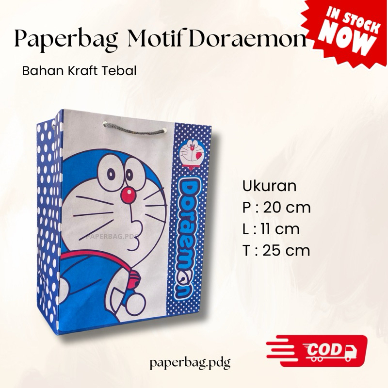 

Paperbag Motif Gambar Doraemon besar 25x11x20 cm | READY STOCK | tas kado | paper bag gift | paperbag ultah | paperbag ulang tahun | paperbag doraemon | paperbag kado | tas kado | paperbag murah