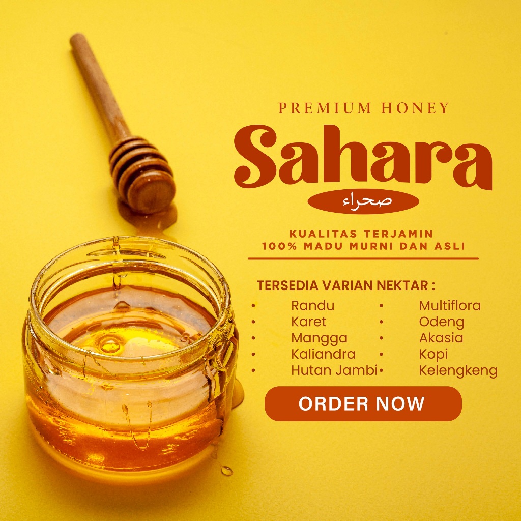 

MADU SAHARA | Murni Asli 100% Alami Pure Natural Raw Honey