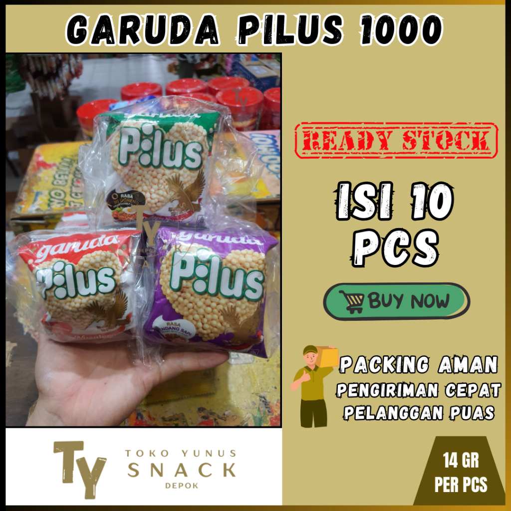 

KACANG PILUS GARUDA 1000 PACK ISI 10PCS @14GR
