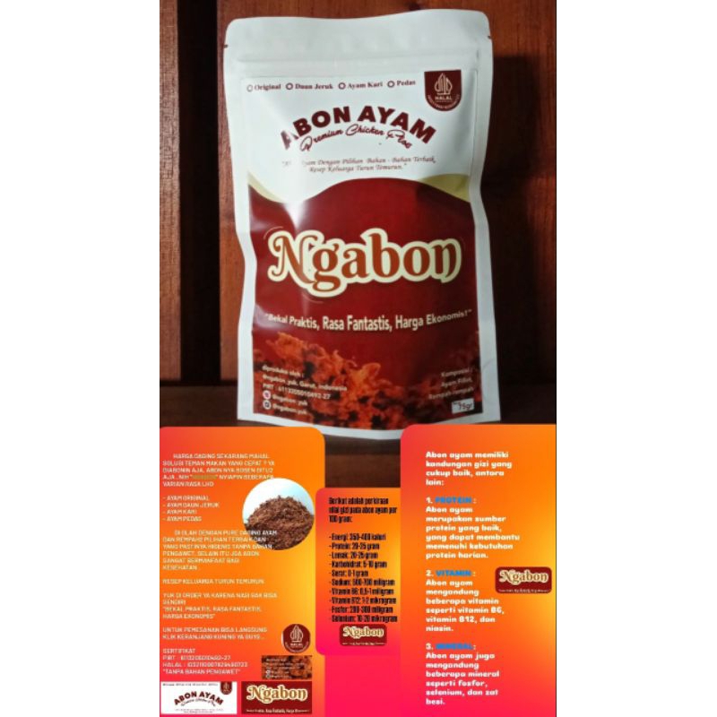 

Abon Ayam Ngabon Teman Makan Praktis Instan