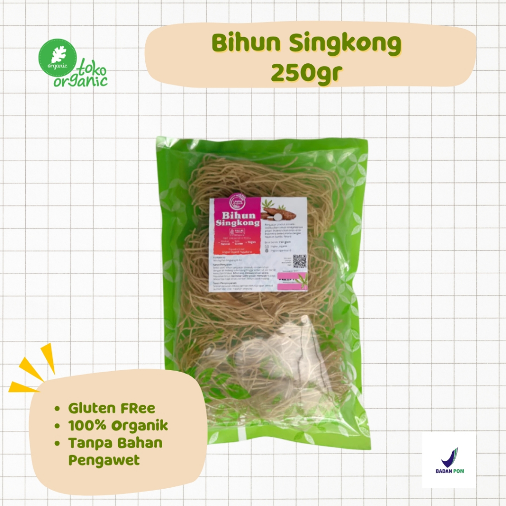 

Lingkar Organik Bihun Singkong Organik (250gr) | Bihun Singkong Gluten Free, Bihun Sehat Bebas Gluten Tinggi Serat, Bihun Diet Friendly
