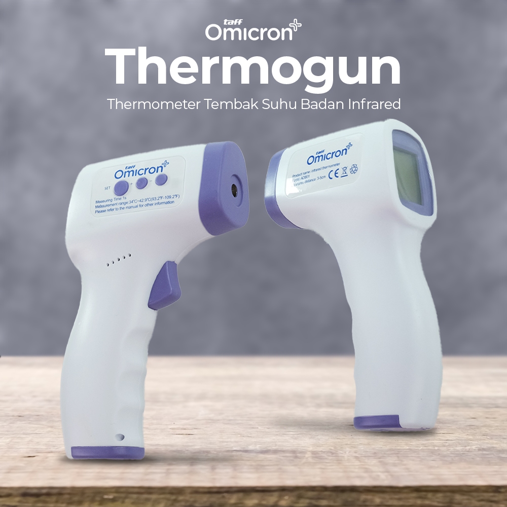 Thermo Gun V1 Thermometer Alat Pengukur Suhu Badan Tembak Dahi Demam Panas Tubuh Barang Termometer