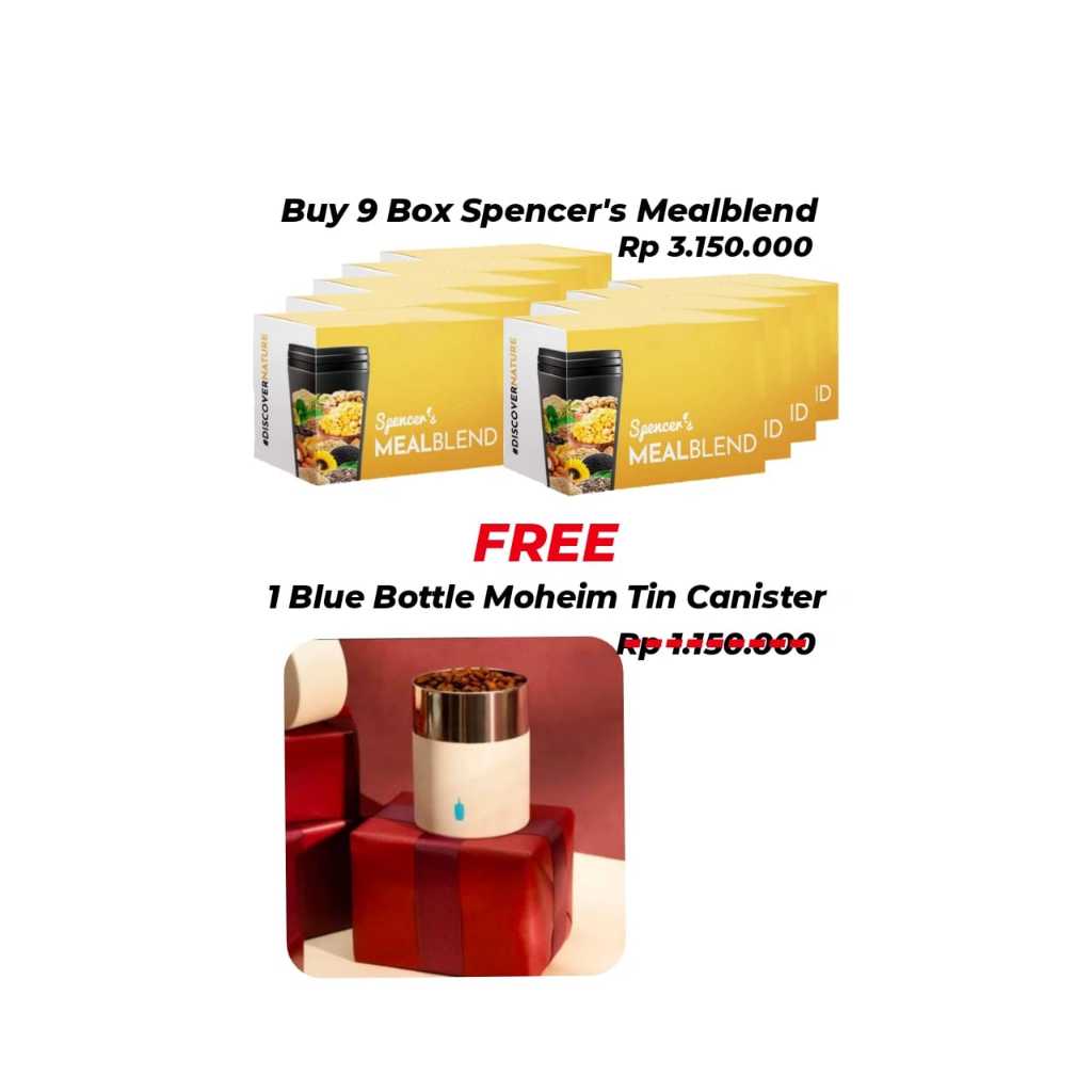 

Paket Spencer's Mealblend x Blue Bottle Tin Canister