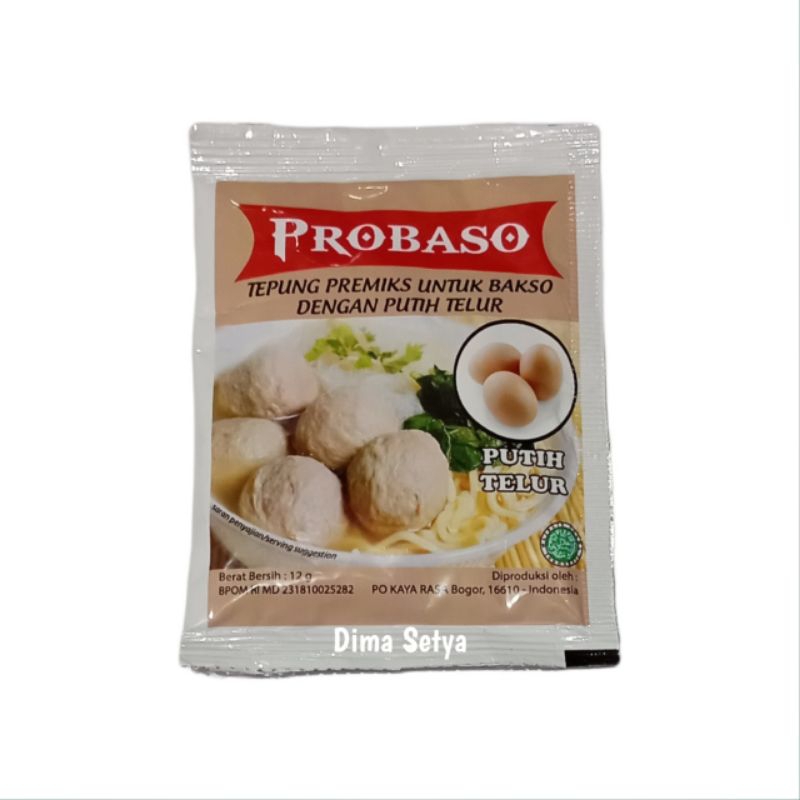 

PROBASO Tepung untuk bakso dengan putih telur 12 gram