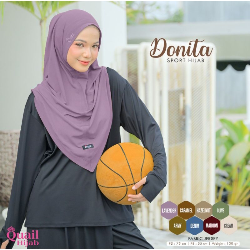 Hijab sport Ponco Donita Quailhijab